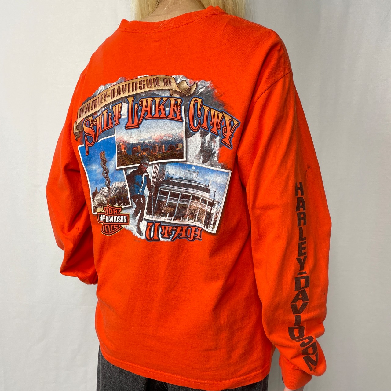 Harley-Davidson ハーレーダビッドソン ポケット ロングTシャツ メンズ 