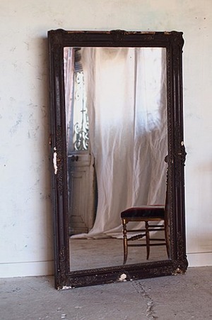 シックなアンティークミラー-french antique mirror