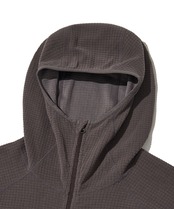 THERMOSQUARE FLEECE ZIP HOODIE_GRAISH PURPLE