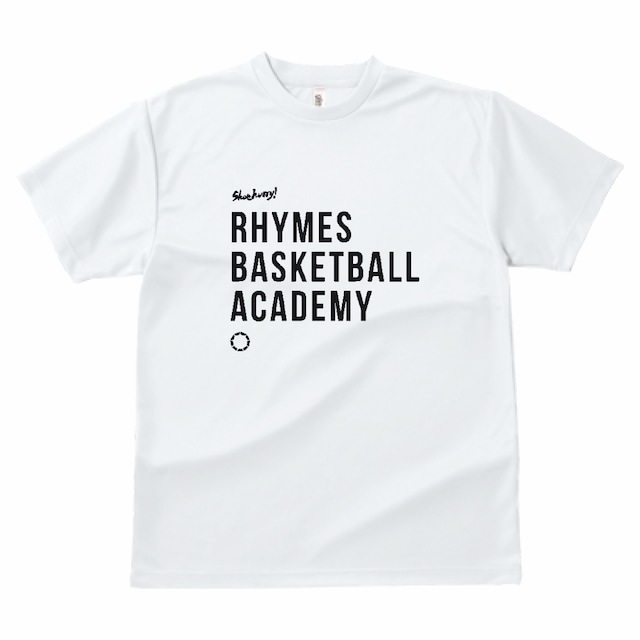 【RBA】SCHOOL DRY TEE(WHITE/BLACK)|ドライTシャツ(ホワイト/ブラック)