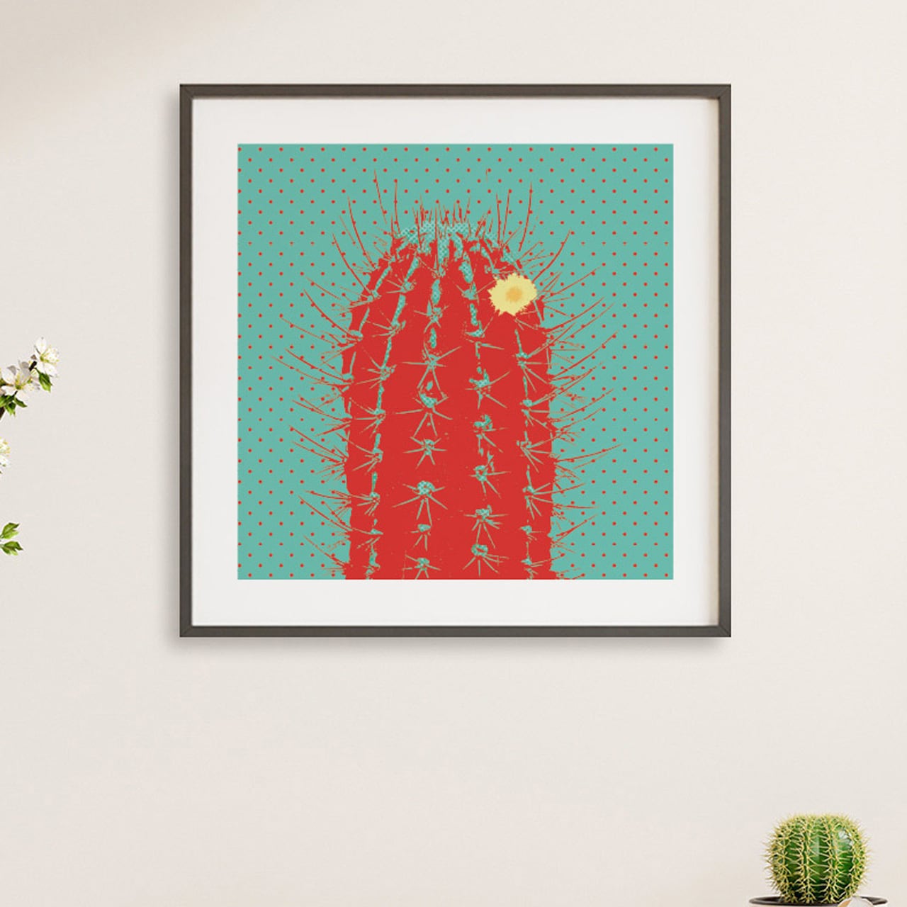サボテン ポップアートポスター/049-i