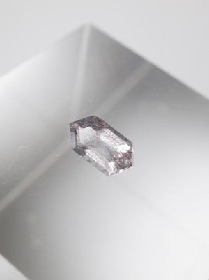 Goethite in Quartz Faceted - a10