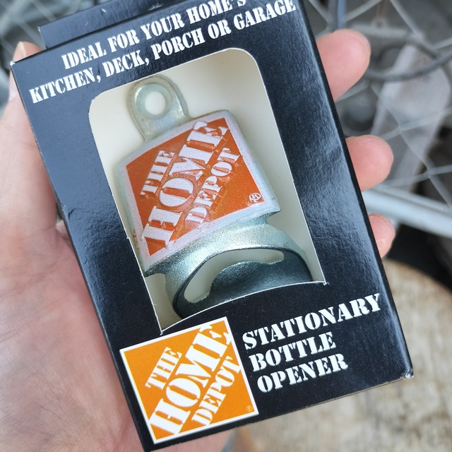 ウォールボトルオープナー◆00s Deadstock Home Depot◆アメリカン雑貨　ダイナー　ガレージ