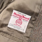 Harris Tweed ハリスツイード ヘリンボーン 2B ウール テーラードジャケット94A6 /メンズ バスケットボタン