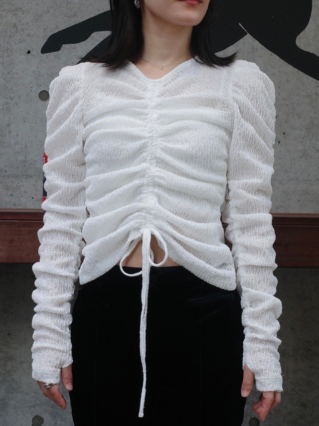 【予約】croissant tops / off white (10月下旬発送予定)