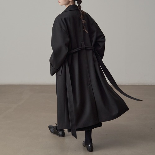 Minimal belt long coat C1425
