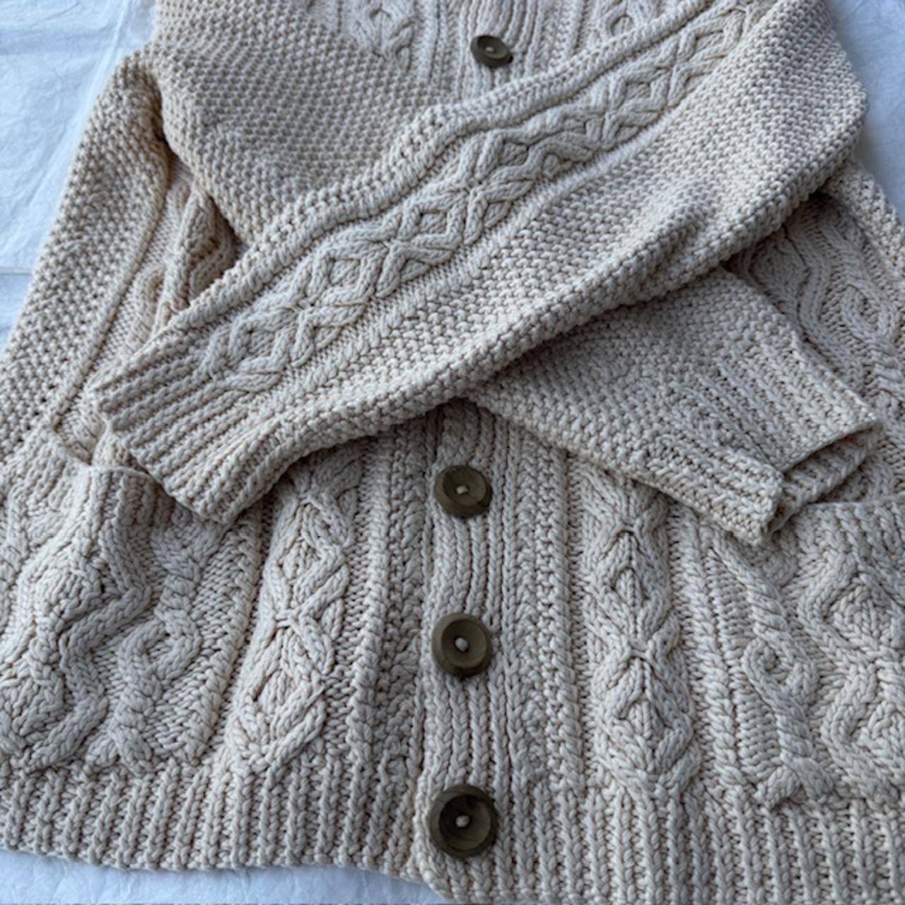 INVERALLAN フィッシャーマンニット コットン ハンドニット 画像11