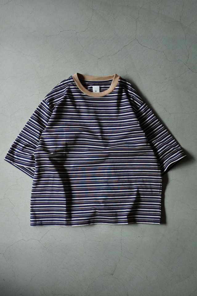 RL【MULTI STRIPE TEE  -NAVY-】