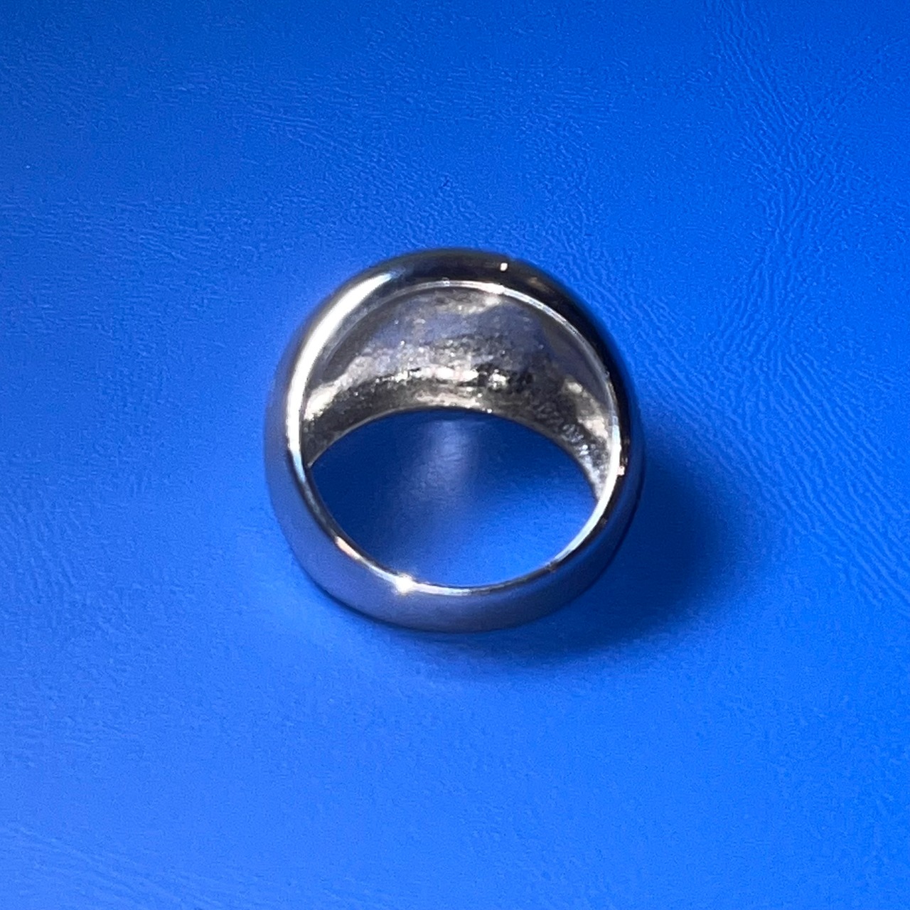 vintage silver " dome " ring