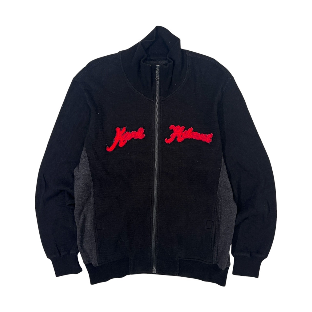 Karl Helmut カールヘルム ジップアップ コットン トラックジャケット M/ブラック/ジャケット