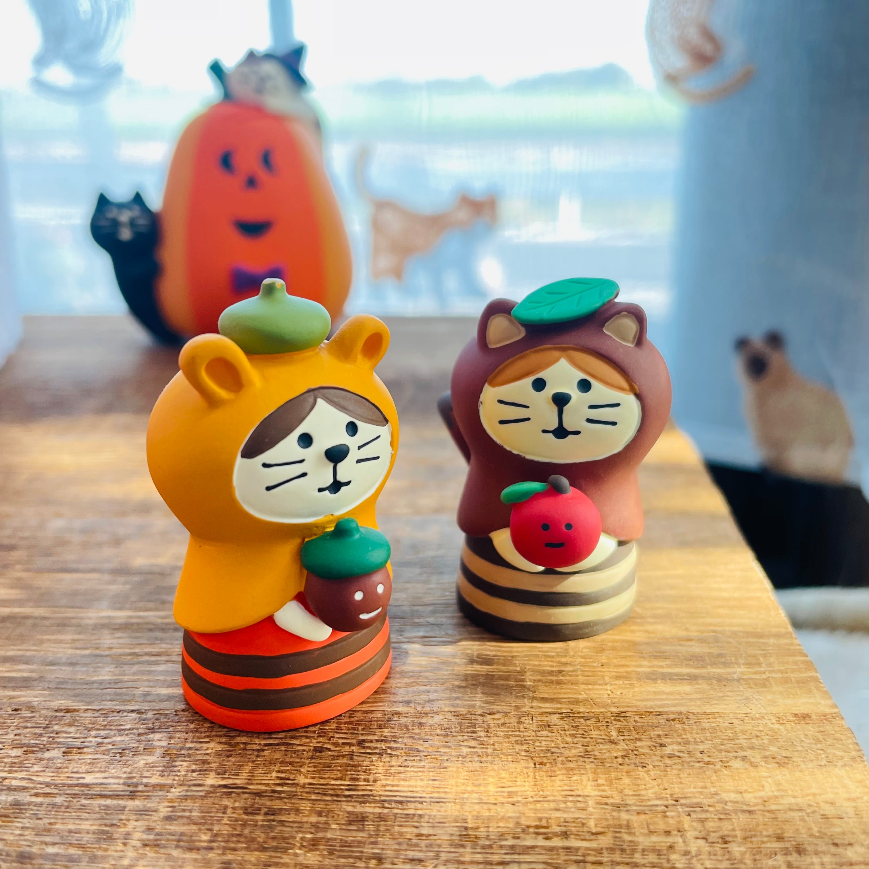 concombre｜コンコンブル｜ねこずきん りす  猫雑貨 ねこ ネコ  ディスプレイ 収集癖 コレクション