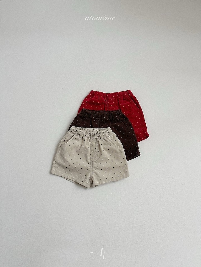 韓国子供服 / Atomeme / 26Autumn / Dot Corduroy Pants / 秋服 *S~XL*