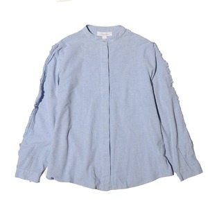 karen walker    frill sleeve  band colloe  shirt