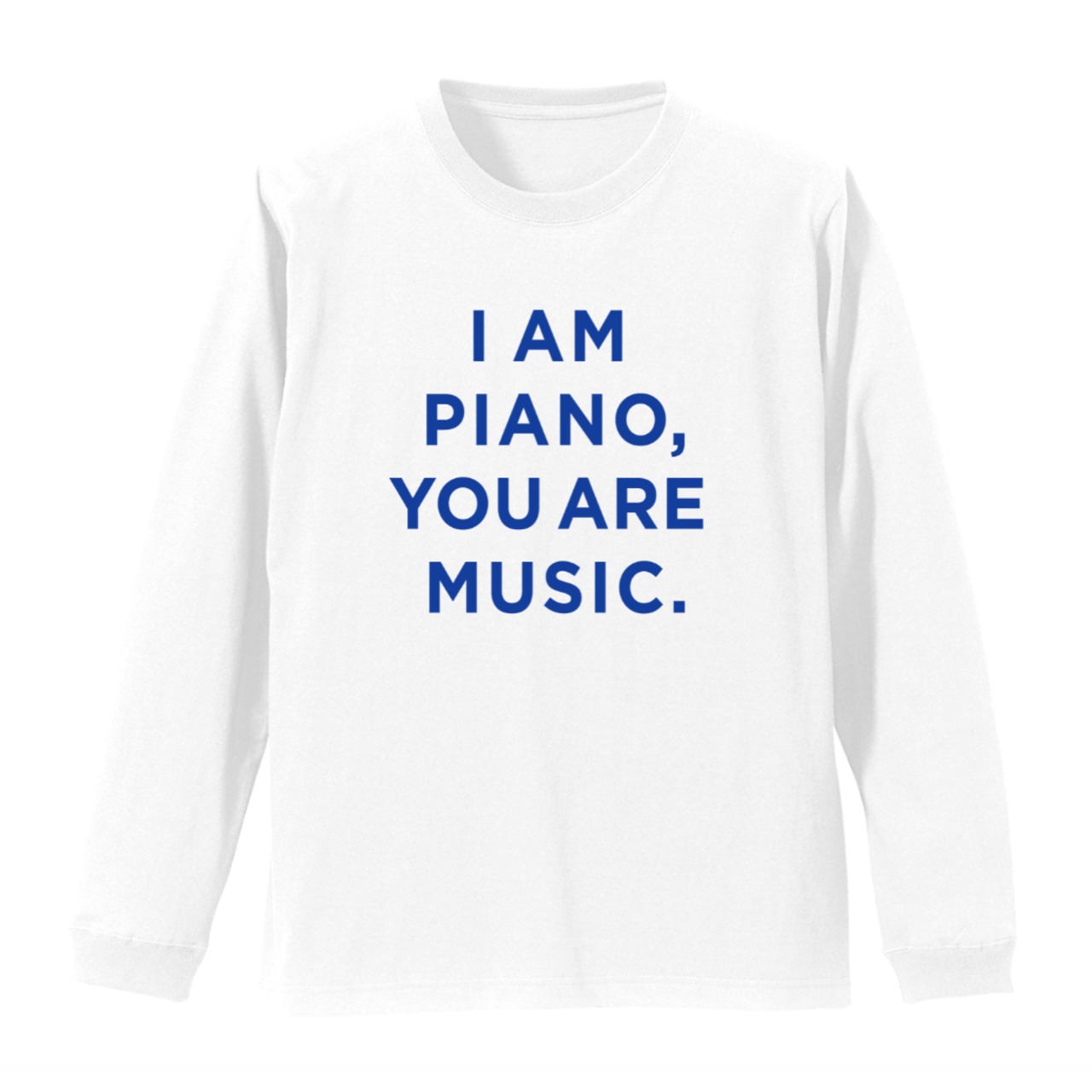 ４色展開【スウェット】オリジナルデザイン「I AM PIANO, YOU ARE MUSIC.」