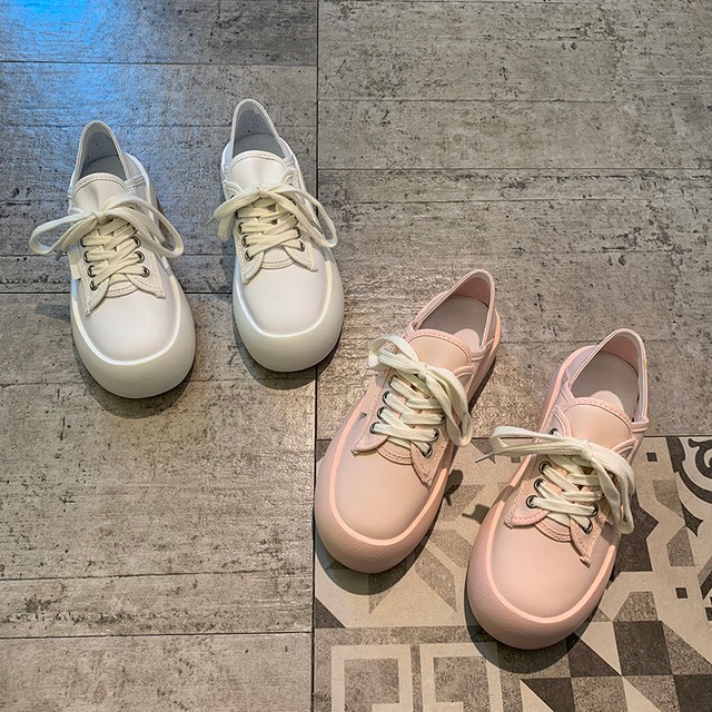 ホワイトサマーカジュアル 靴 シューズ ピンク レース 夏物 レースアップ 部族の婦人靴68190707675