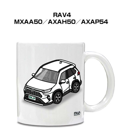 車種別ボディカラーが選べる マグカップ トヨタ RAV4 MXAA50／AXAH50／AXAP54
