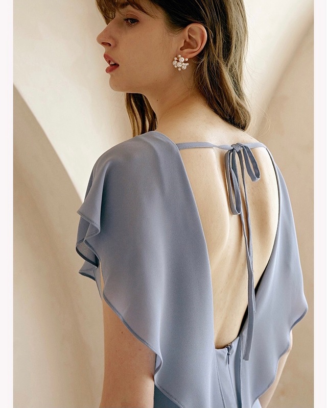 フワ袖チュールドレス | Miharu shop美晴ドレスショップ