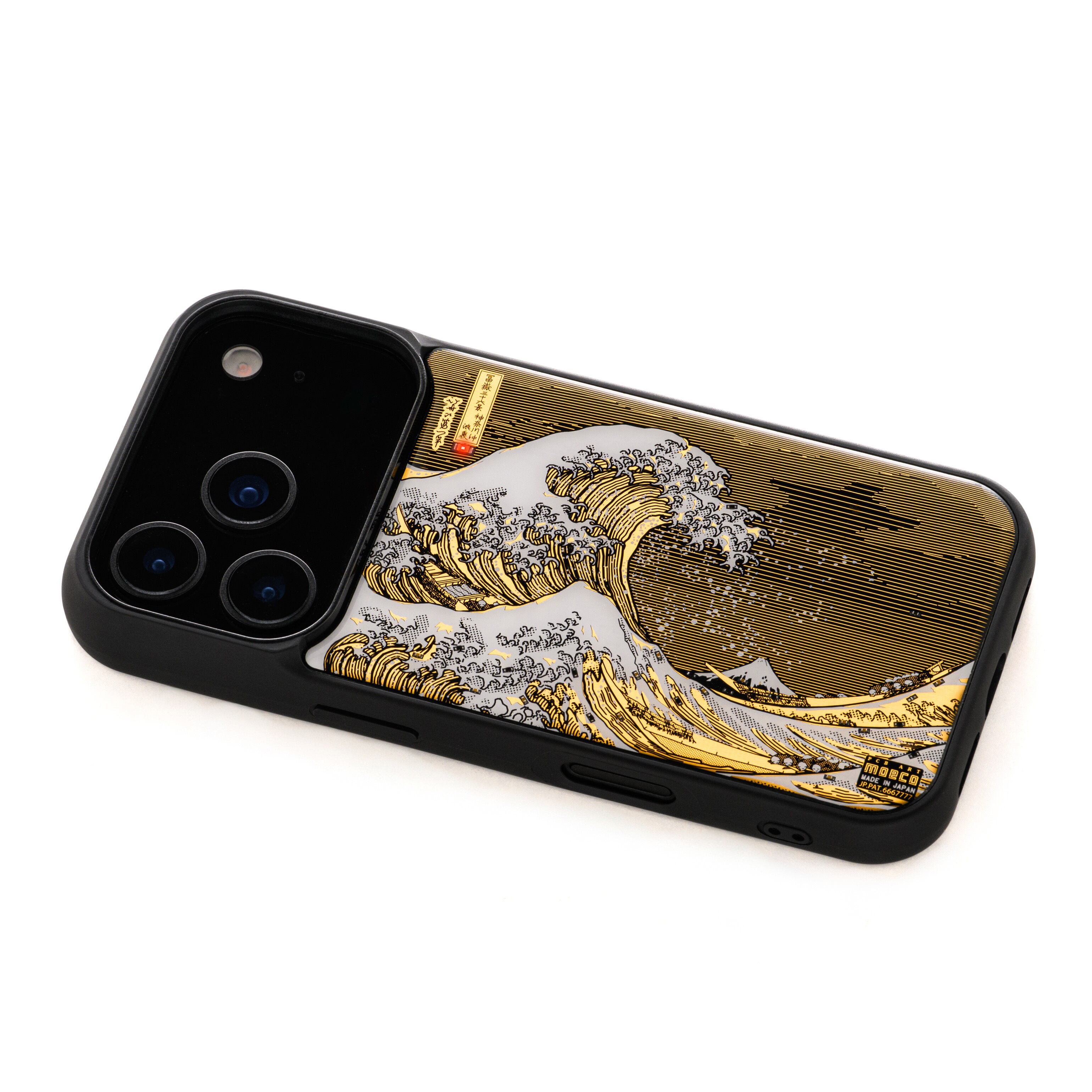 FLASH 神奈川沖浪裏 基板アート iPhone 17 Pro ケース | PCB ART moeco