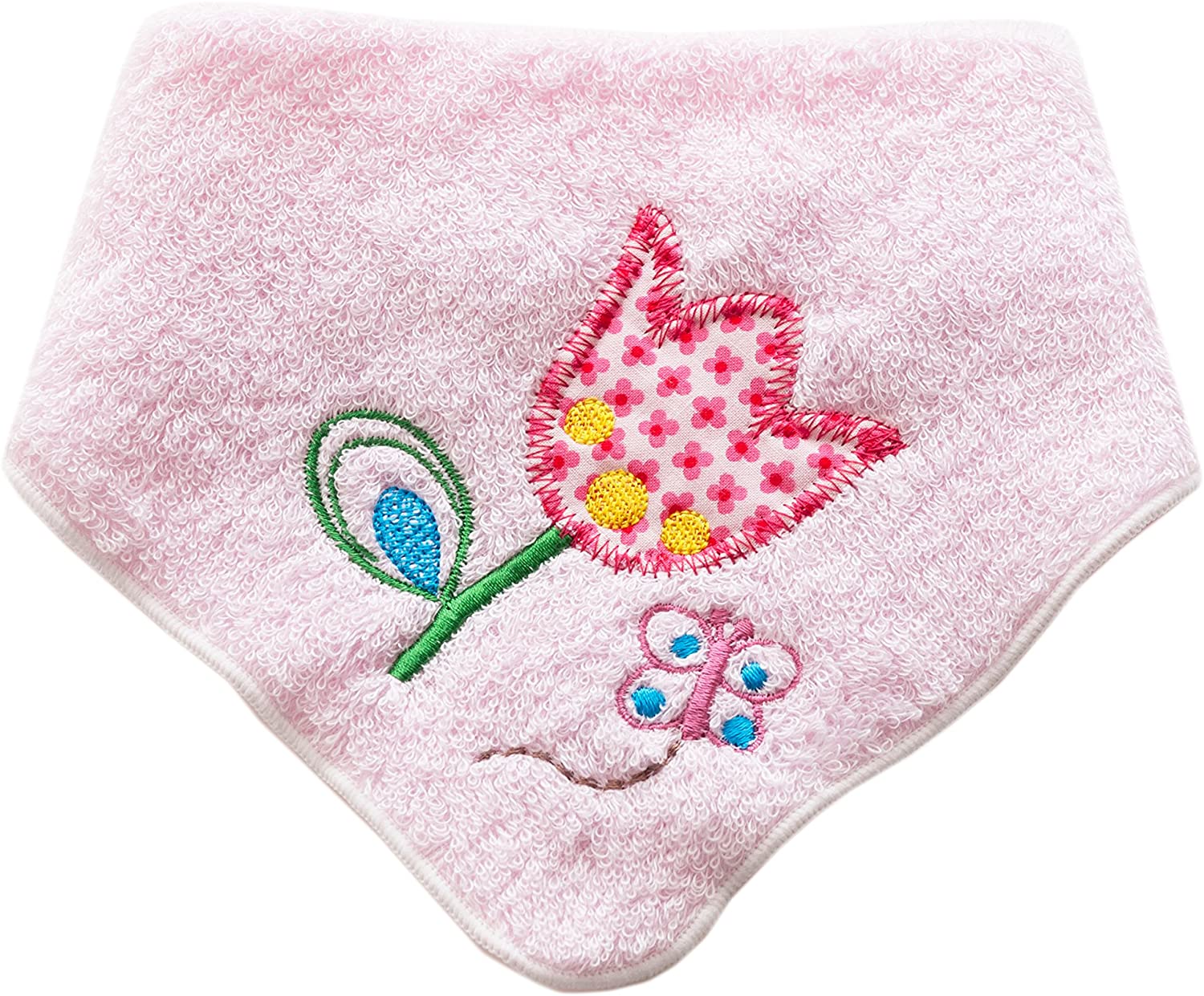 ピンク コットンタオルハンカチ エルメス Les Cabanes ハンドタオル