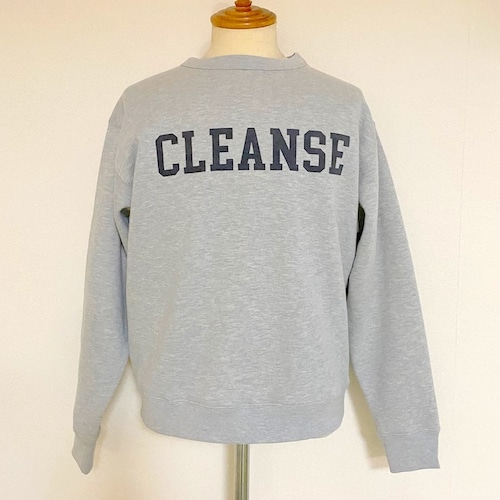 Print Logo Sweat Shirts Top Gray