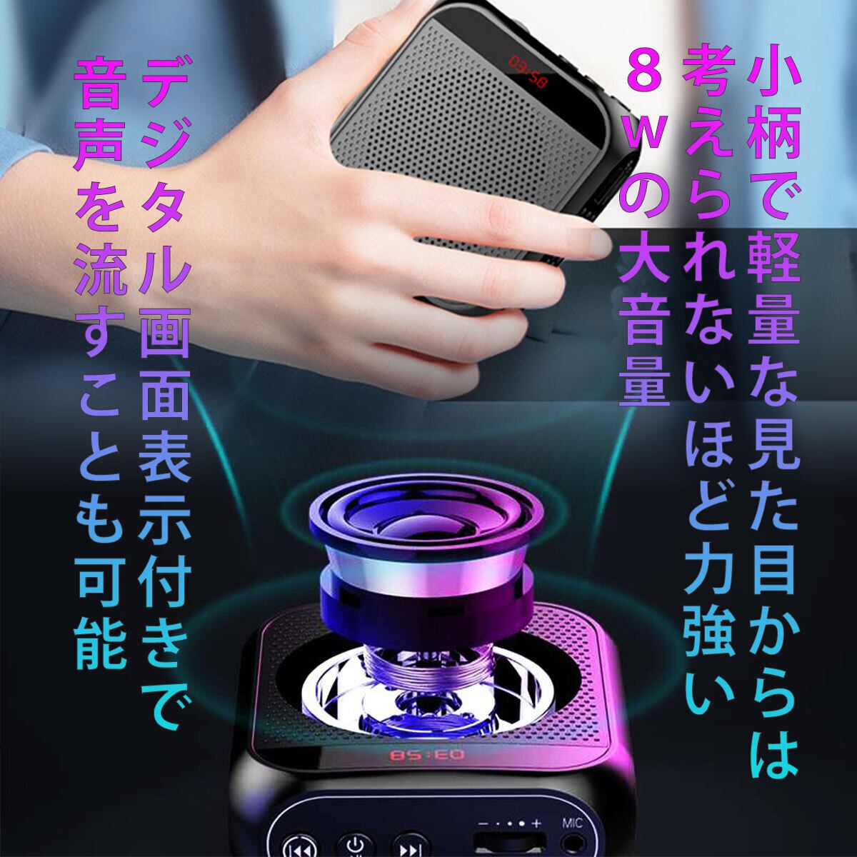 ノボルnoboru レイニーメガホン タフ 6W ホイッスル音付 イエロー