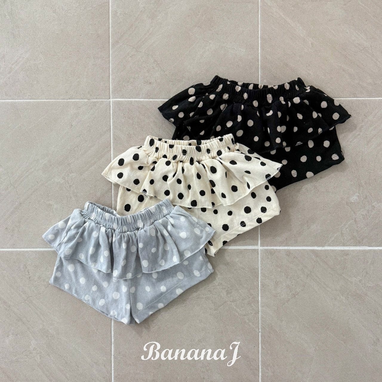 【Banana J】ドットバレリーナパンツ アイボリー 80〜100cm - 7