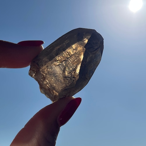 【マラウィ産 スモーキークォーツ】煙水晶 ① 鉱物 天然石 パワーストーン