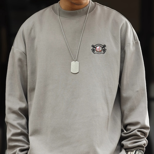ベースボール刺繍ロングスリーブTシャツ 220139