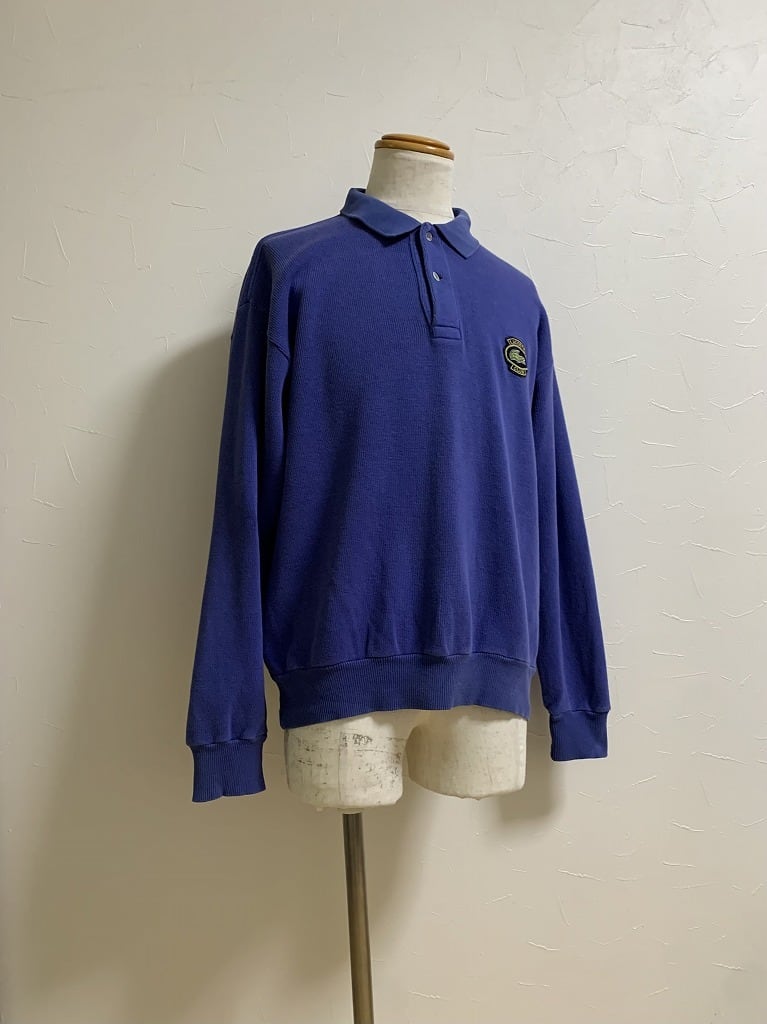 1970~80's Embroidery Design Polo Collar Sweat Shirt "LACOSTE"