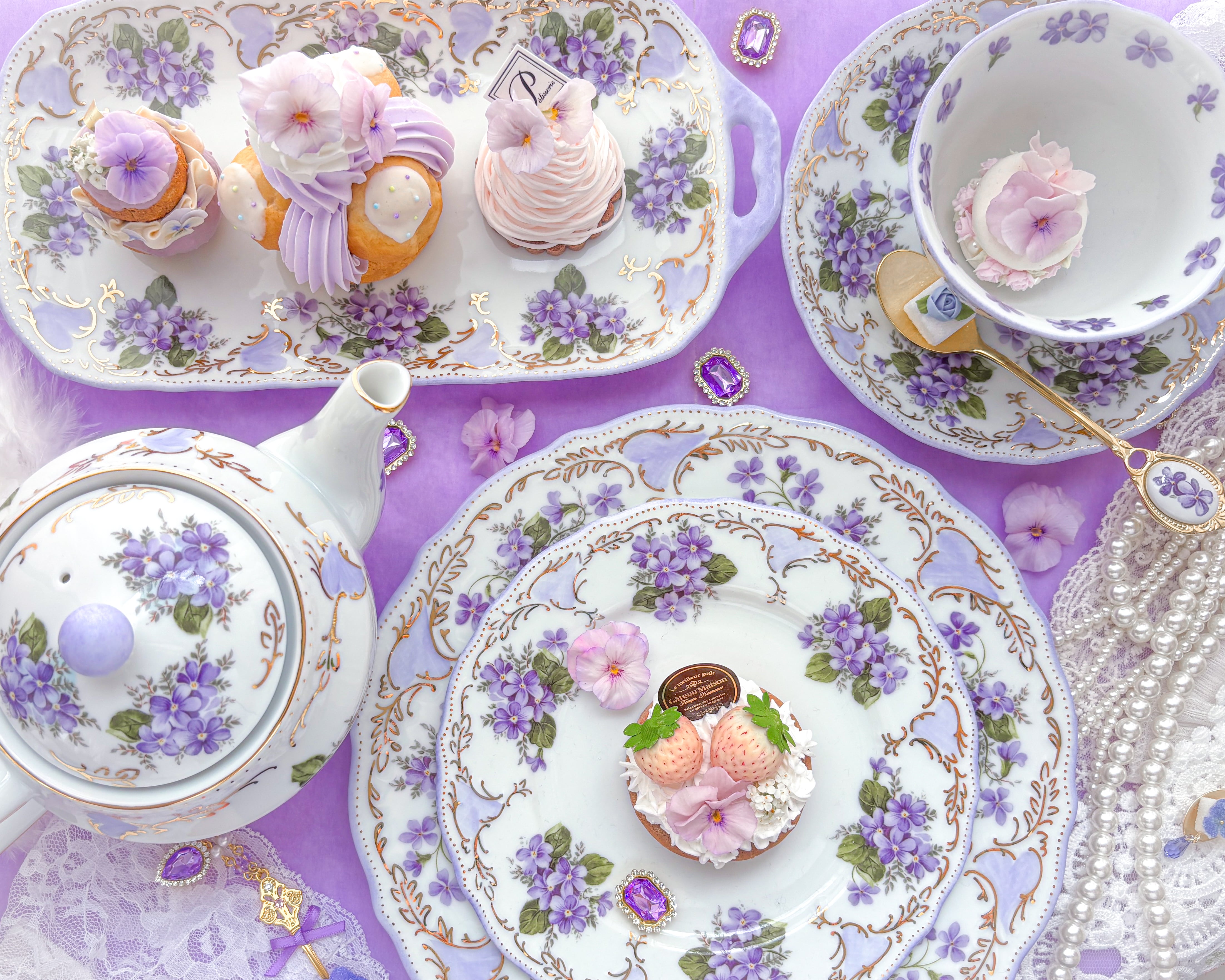 Fleur de Violette ～すみれの庭のティーセット〜 | Blanche Neige