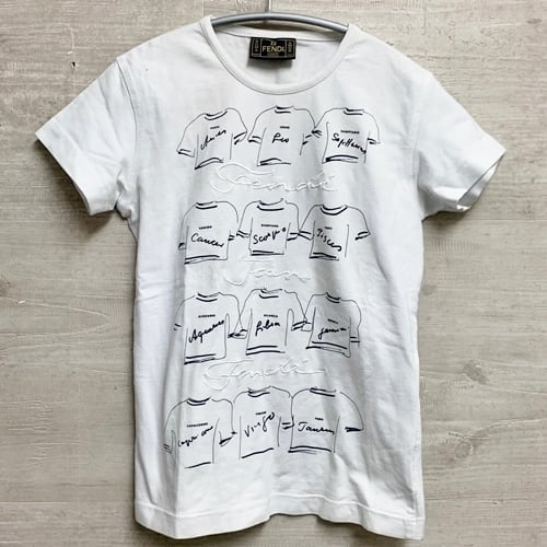 FENDI Tシャツ、白、Lサイズ