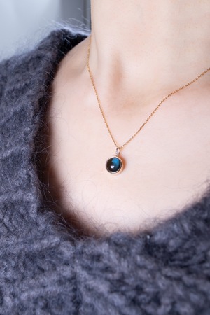 K10 London Blue Topaz Pendant(S) 10金ロンドンブルートパーズペンダント(小粒)