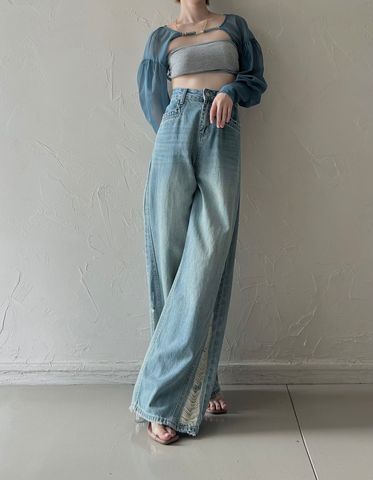 Armor Bolero Sheer Net  / BLUE - 3