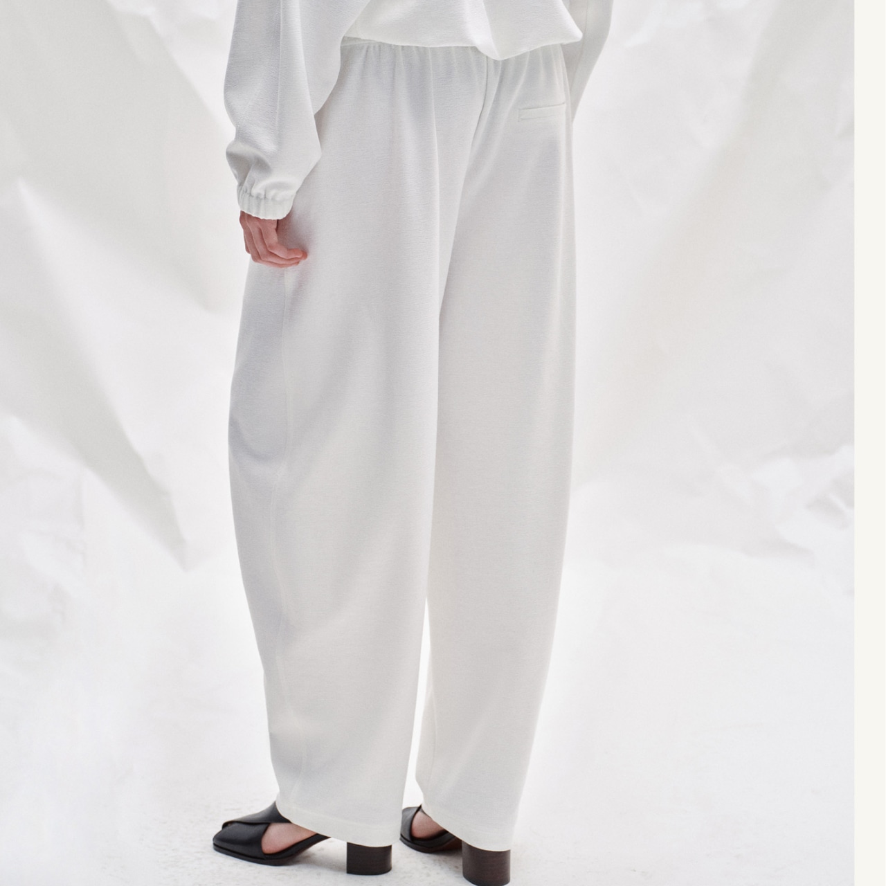 Wide Straight sweat Pants T0740