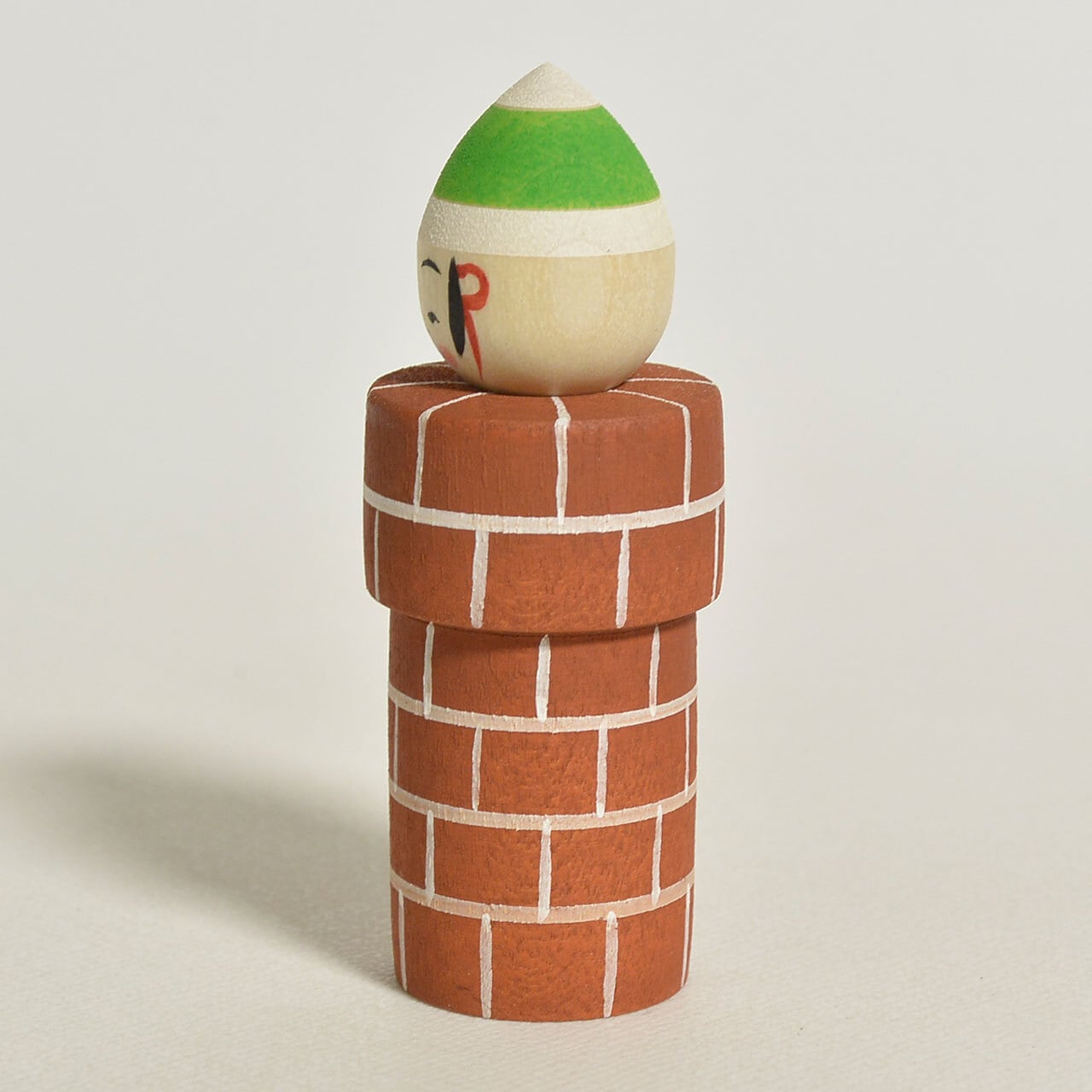 えんとつサンタちゃんこけし 約2寸 約6cm 鈴木明 工人（作並系）#2384