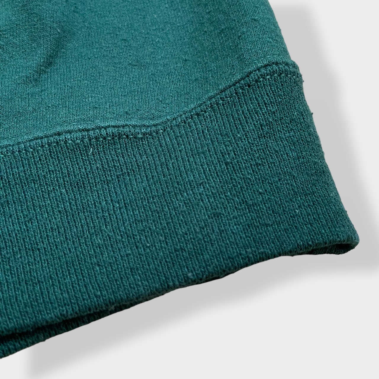 【JERZEES】ST.THOMAS セントトーマス アーチロゴ スウェットシャツ トレーナー M ディープグリーン US古着