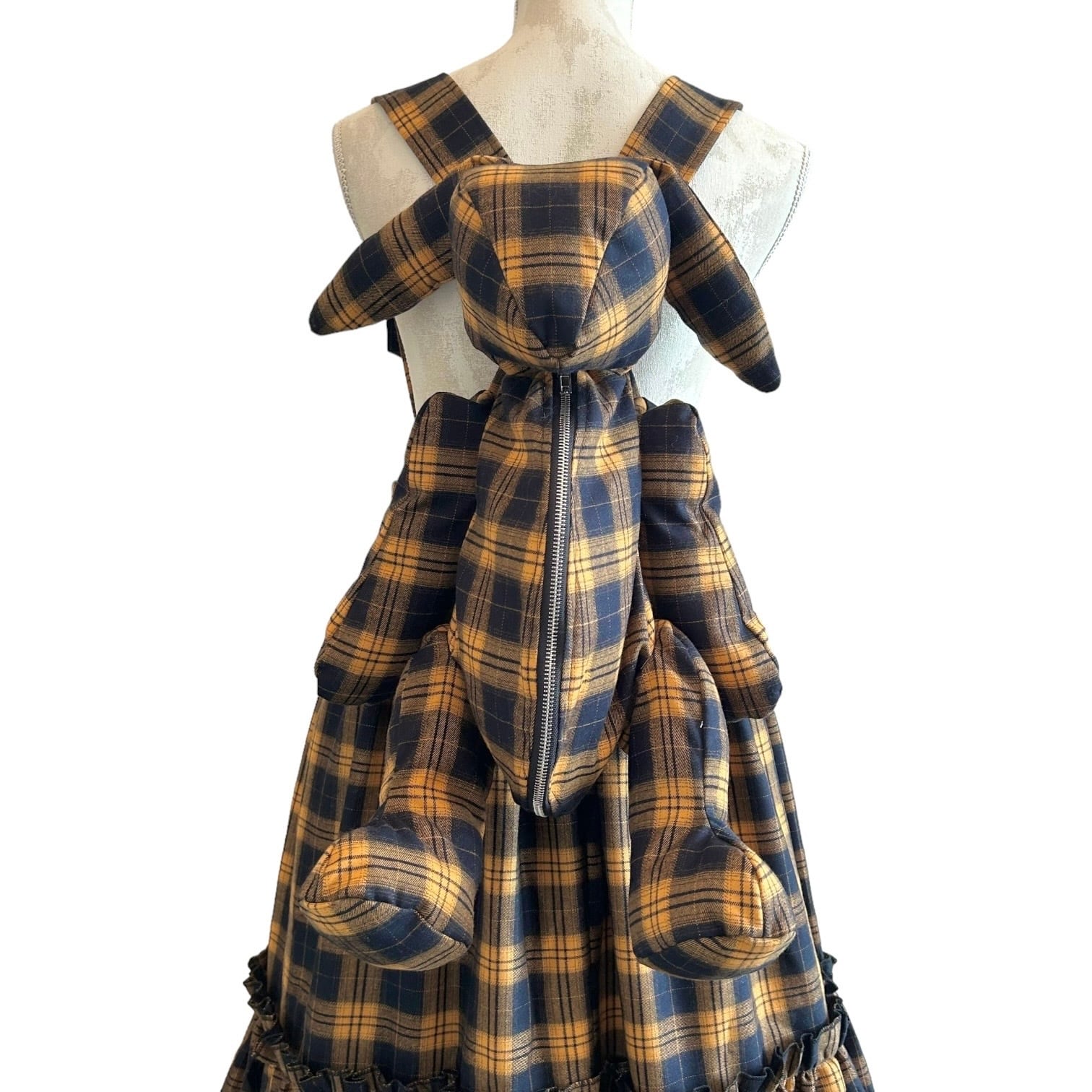 ぬいぐるみバッグジャンパースカート YELLOW | HEIHEI ぬいぐるみバッグジャンパースカート YELLOW | HEIHEI