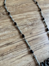 gothic floral statement necklace-5312-7