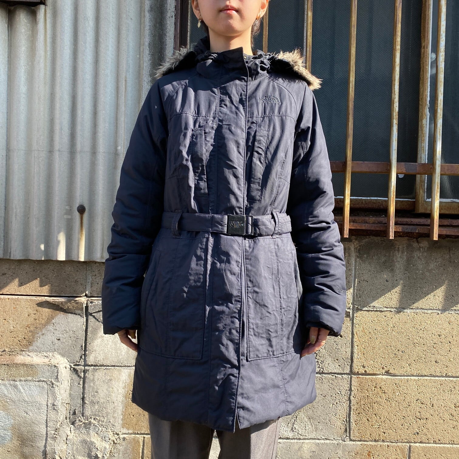 THE NORTH FACE ザノースフェイス HYVENT フェイクファー グースダウン