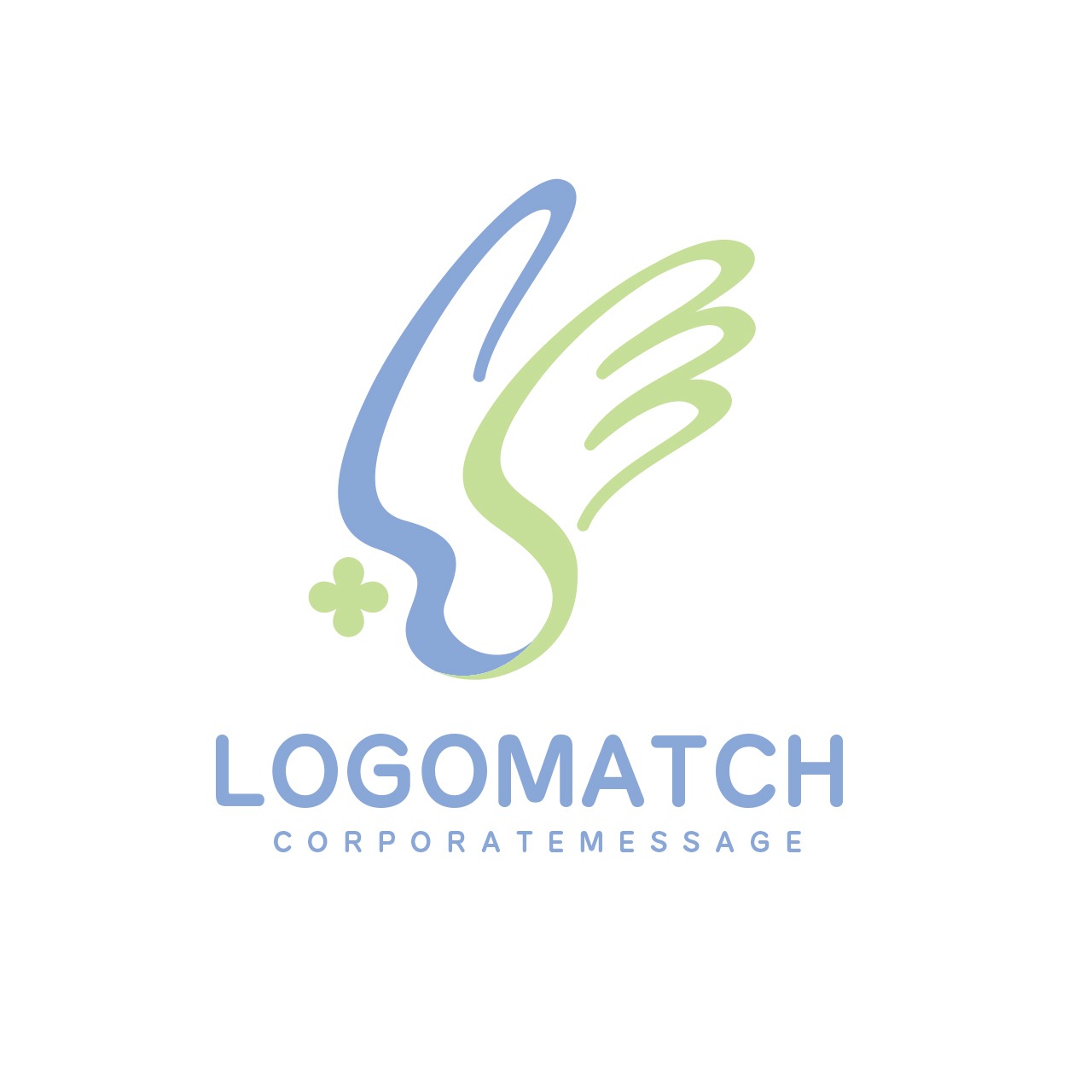 自由と希望の羽根のロゴ