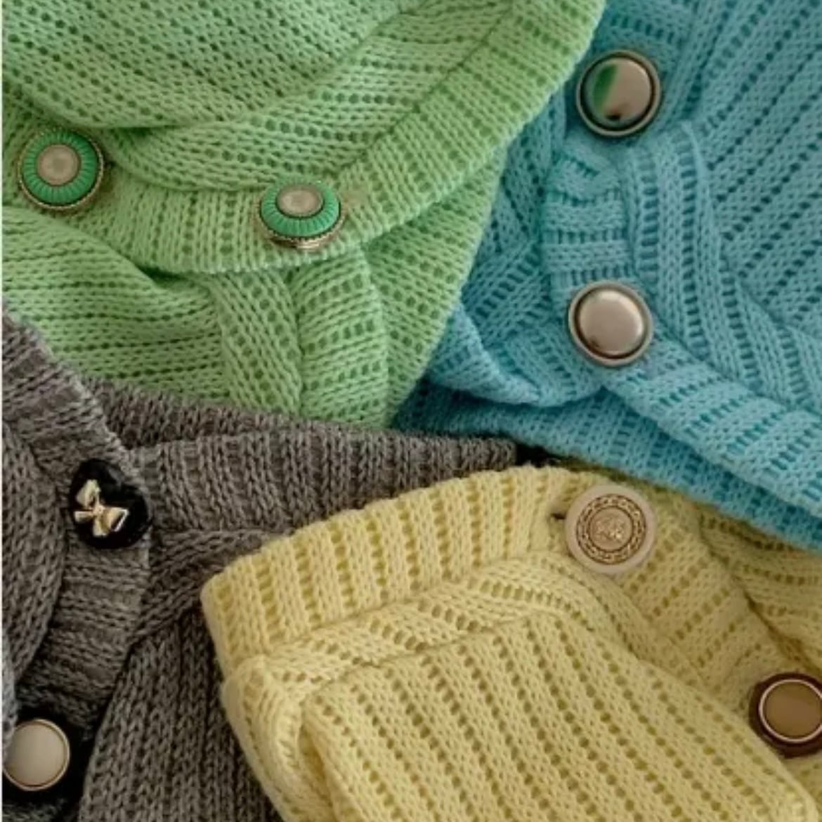【seenii】SoftSoap cardigan (melon)
