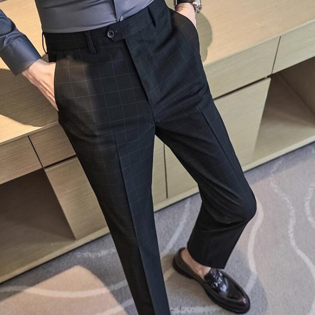 slim fit casual suit pants 00326