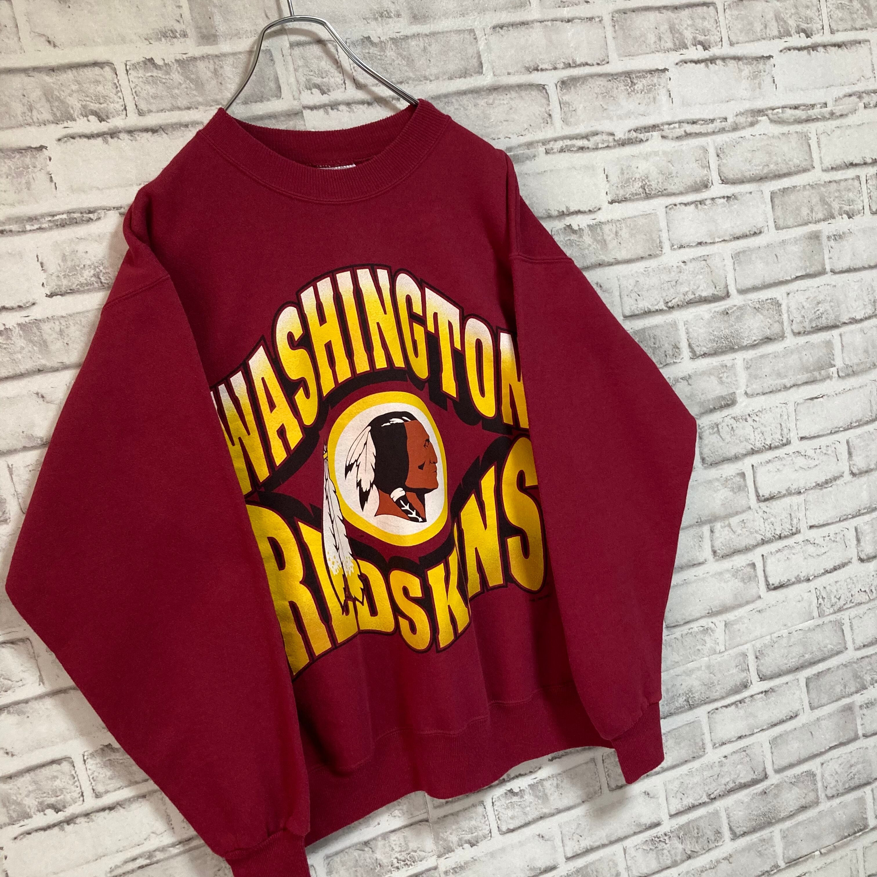 Hanes】L/S Sweat L相当 90s “ WASHINGTON REDSKINS” NFL チームモノ