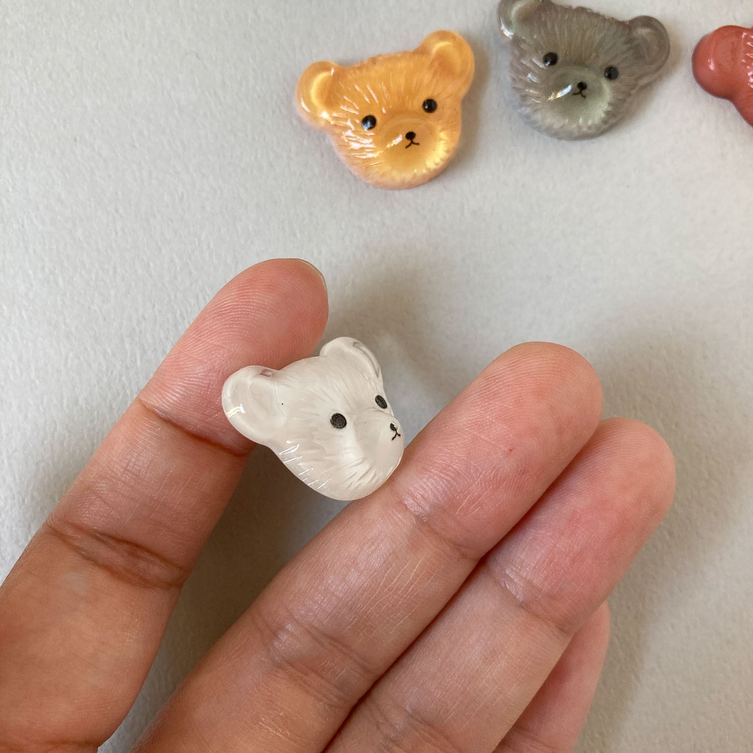 新色追加〉テディベアお顔のデコパーツ（24mm） | Dua-アクセサリー