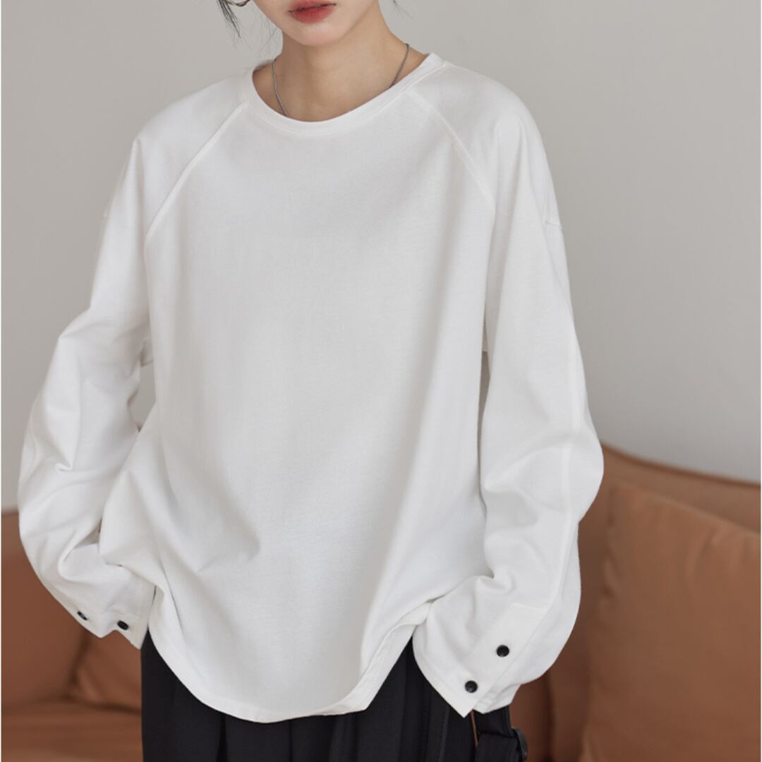 round neck white bottled shirt
