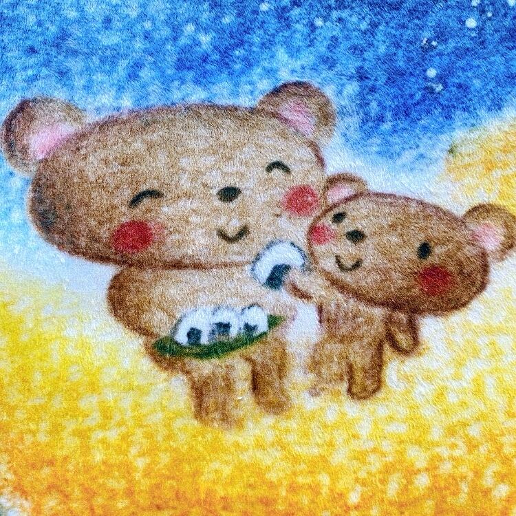 くまちゃんタオル（裏表絵が異なります） ギフト 歓迎 送別 プレゼント
