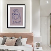 EAU DE PARFUM N°1｜香りの余韻を線で描くミニマルパフュームアート｜上質で洗練された空間をつくる一枚｜A3ポスター