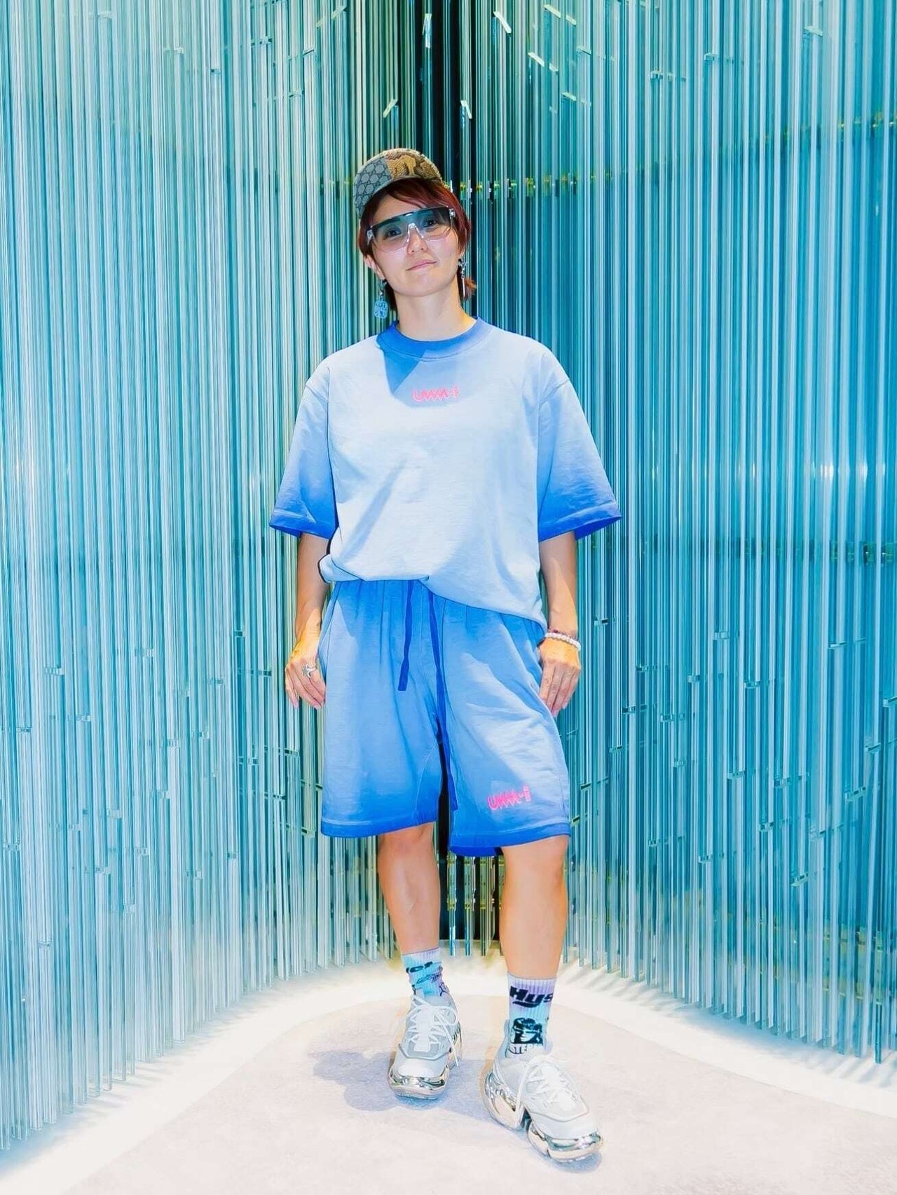 GRADATION HALF PANTS【BLUE】単品 - 2