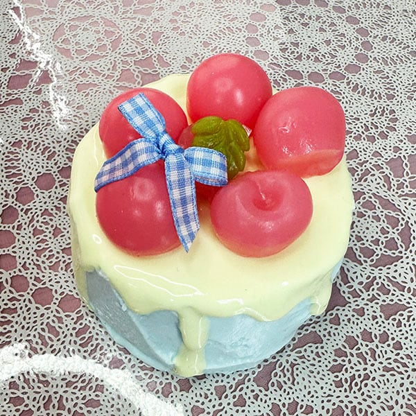 水感スクイーズ ピーチミントケーキ スイーツスクイーズ リアル ケーキ