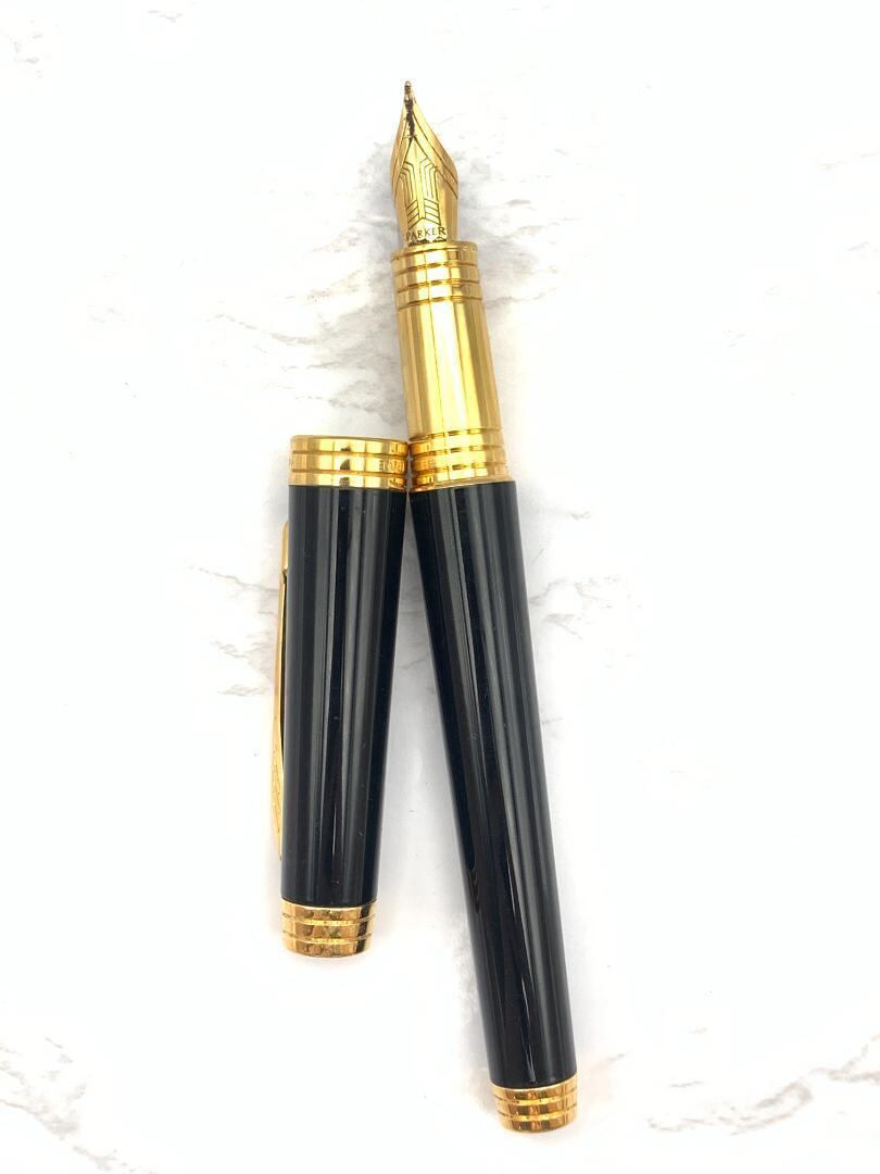 PARKER パーカー万年筆 デュオフォールド 黒 18K F PARKER パーカー万年筆 デュオフォールド 黒 18K F | ghrw